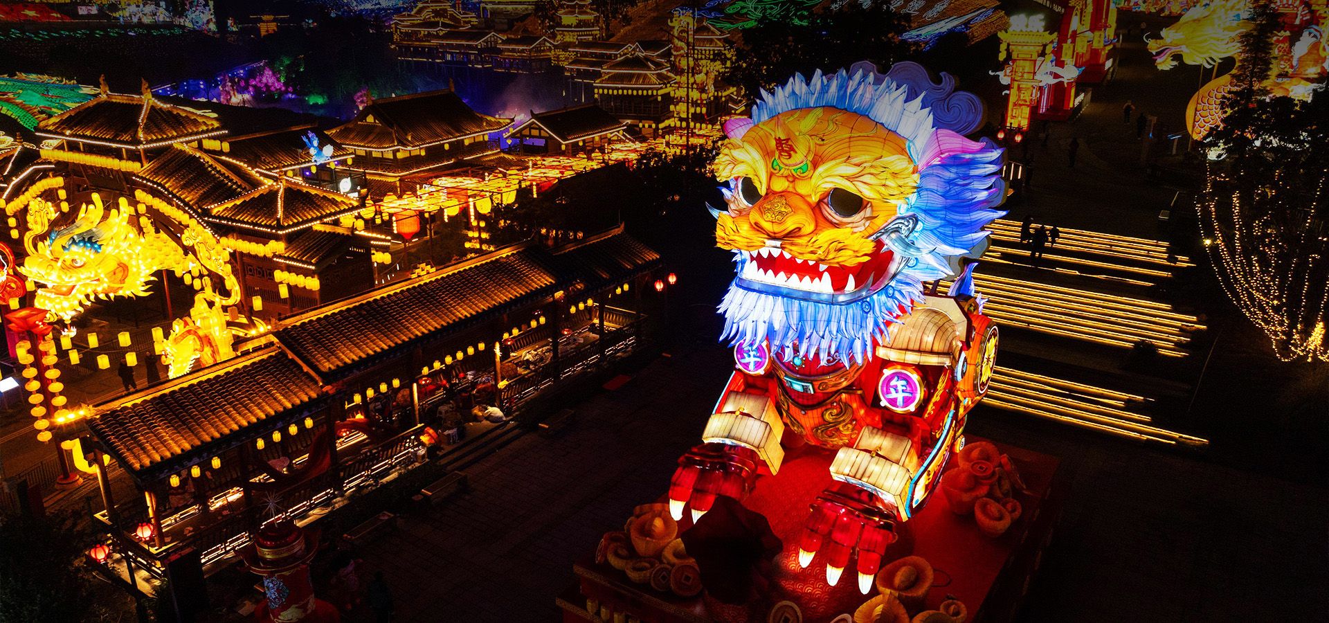 元宵花灯,自贡灯会,彩灯,彩车制作