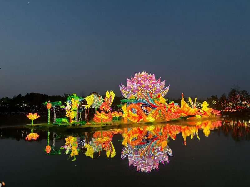 自贡弘扬彩灯携手中山逸仙湖 岭南非遗灯展打卡攻略